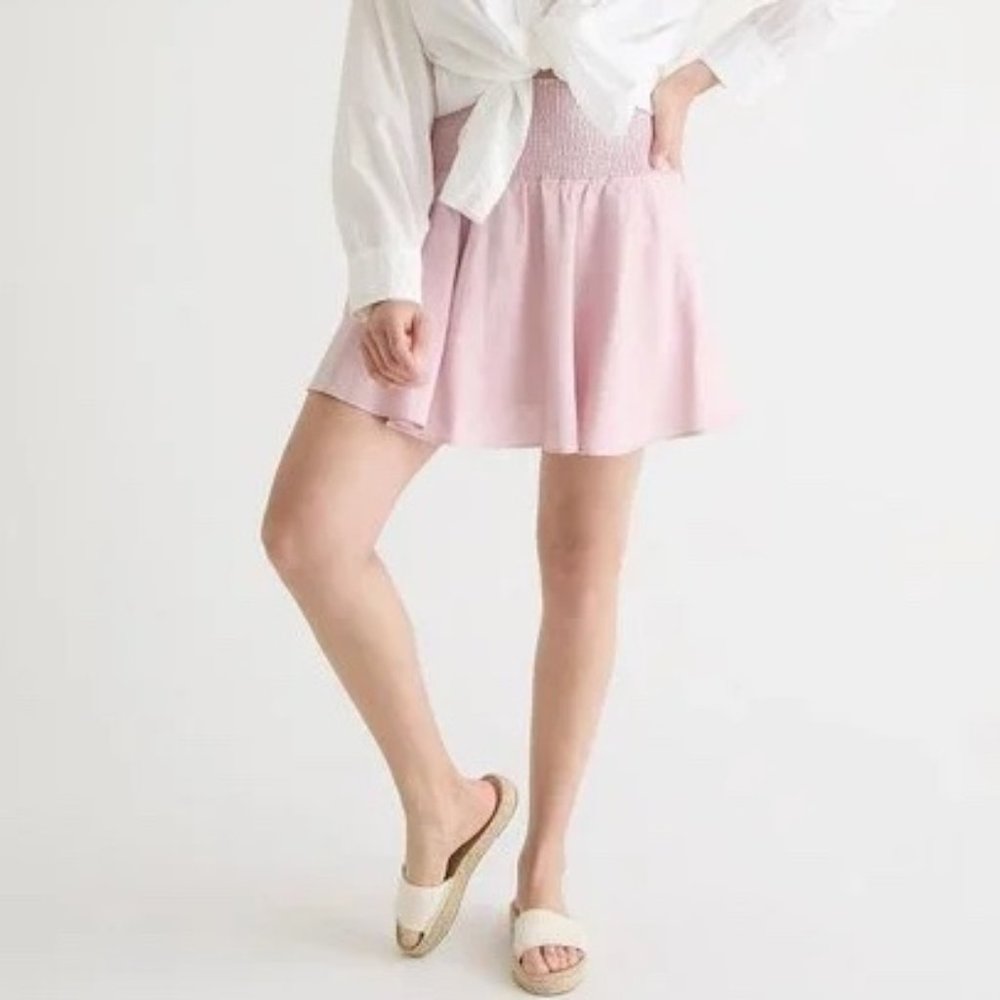 J Crew 100% Linen Skirt